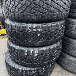 SET OF FOUR LT26560r20 GOODYEAR MT TIRES