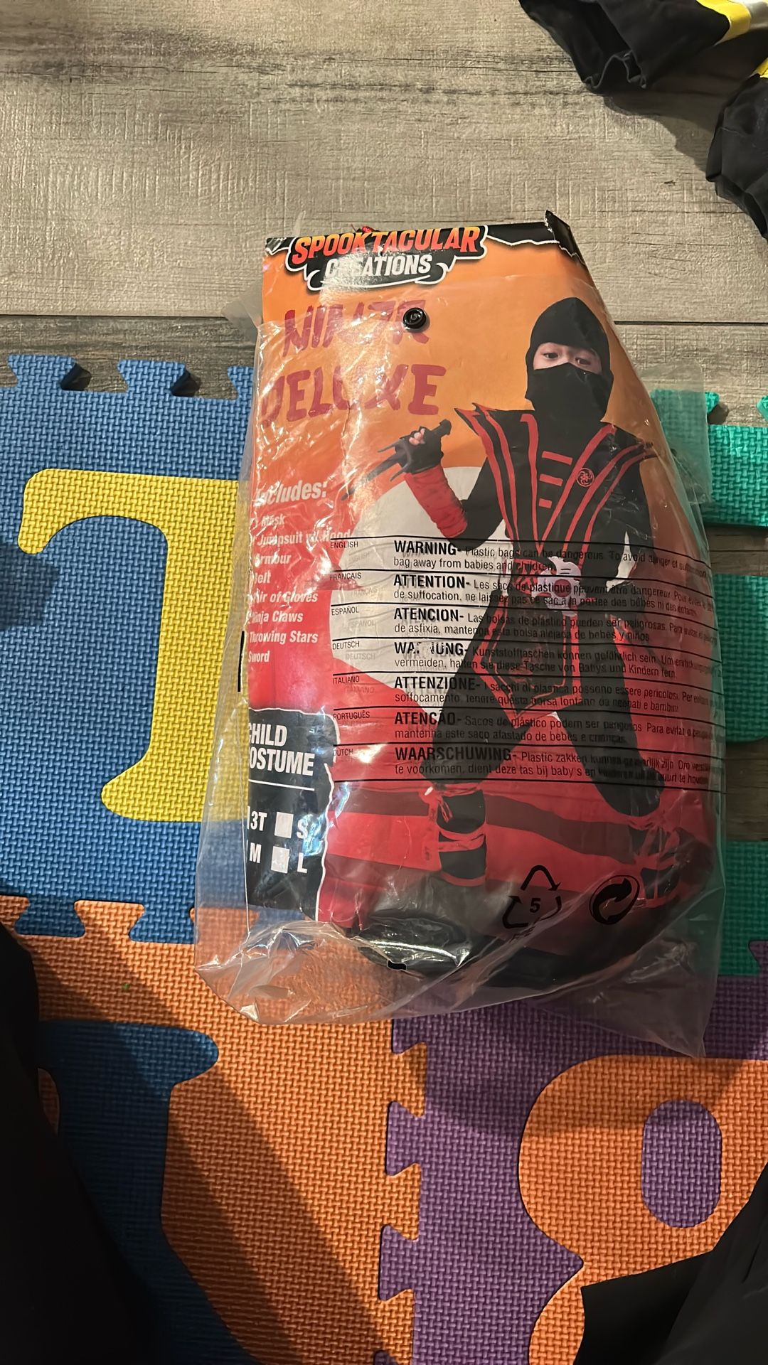 Boys Red Ninja Halloween Costume