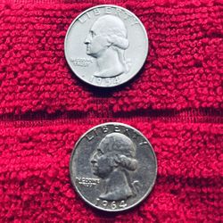 (2) Silver Quarters $55.00 CASH, TEXT FOR PRICES.