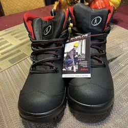 Men work boots  size 9w