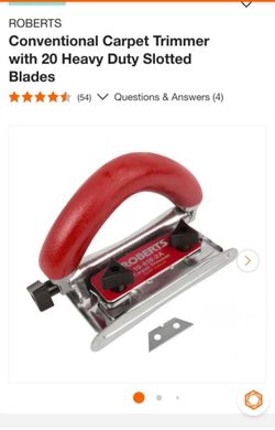 ROBERTS Conventional Carpet Trimmer..precio Fijo PRICE FIRM