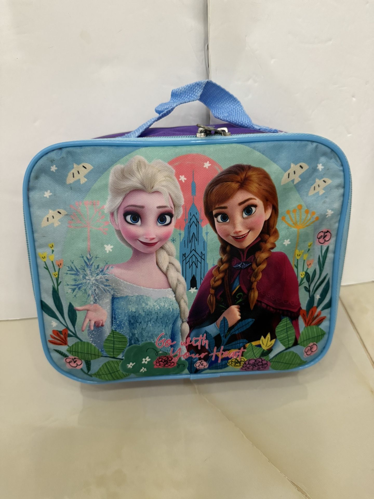 Disney - Frozen Princess Anna & Elsa - BPA-Free Insulated Lunch Tote Box Bag