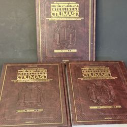 Interlinear Chumash Hard Cover Books (3) Great Condition 