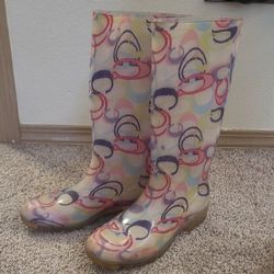 Coach Size 5 Rubber Rain Boots
