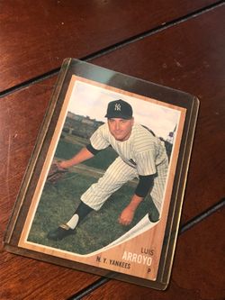 1962 TOPPS LUIS ARROYO NEW YORK YANKEES #455 Baseball ⚾️ Card!