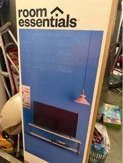 Wood and Metal Dorm TV Stand for TVs up to 60" Natural - Room Essentials™