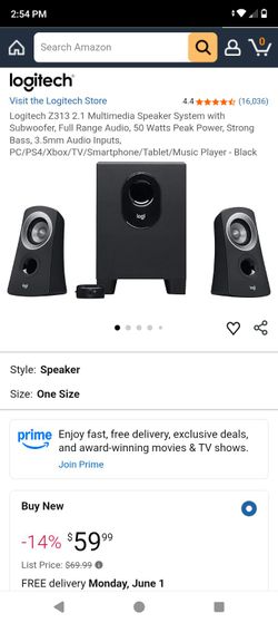 Logitech sub with speakers