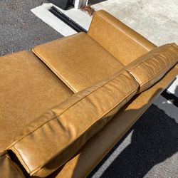 Faux Leather Sofa Excellent Condition 