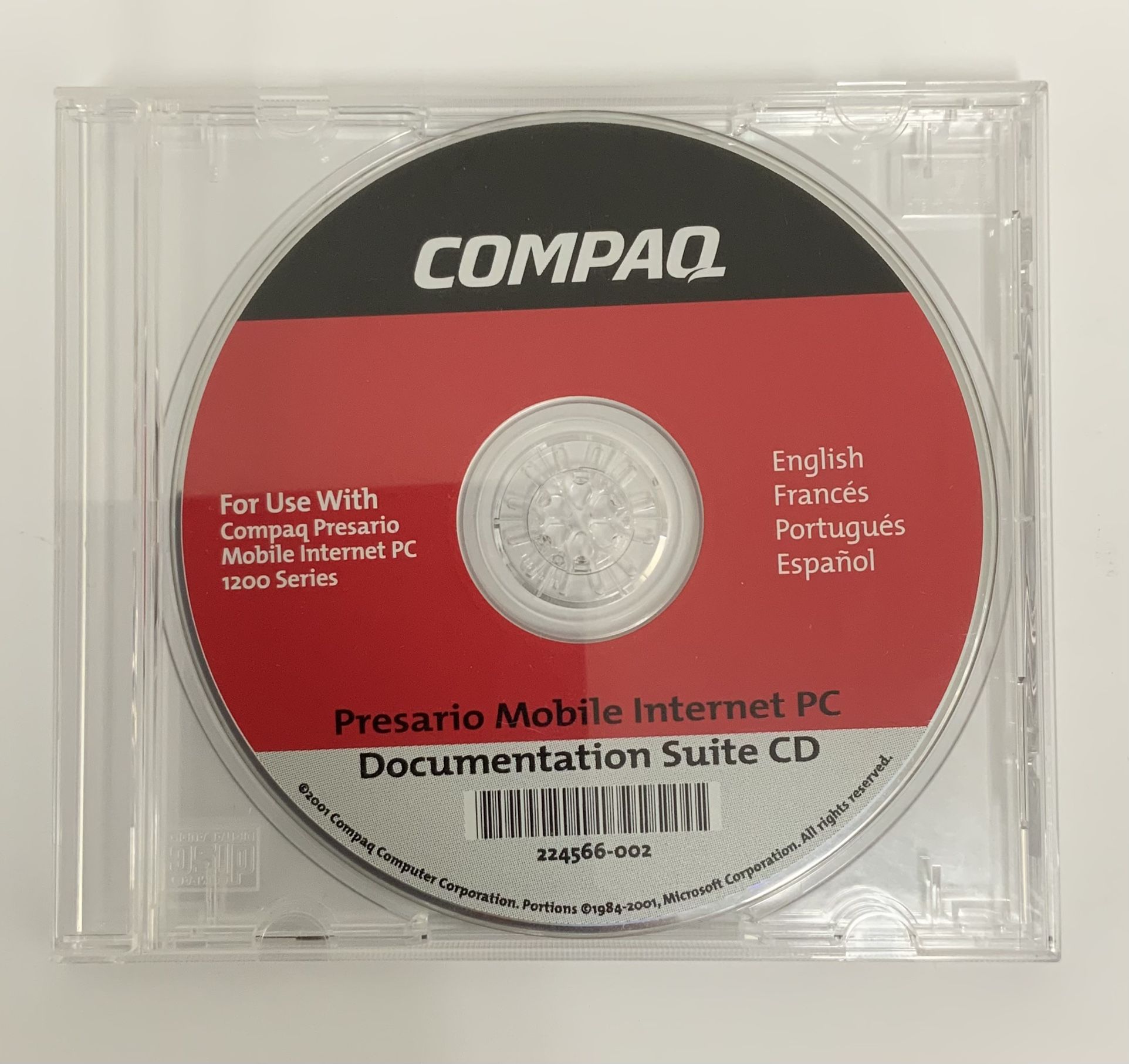Compaq Presario Model 1200 Mobile Internet PC Documentation Suite CD-Rom