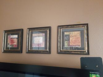 3 Picture Feames, Believe, Truth And Faith