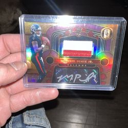 2024 Panini Gold Standard 20/24 Michael Penix Jr Dual Color Patch Auto