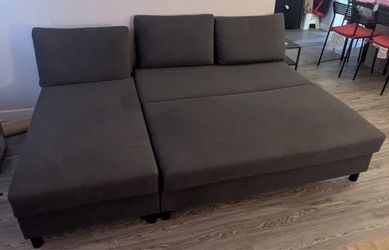 MOVING OUT SALE Gray Sofa Bed from IKEA