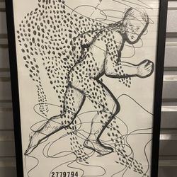 Vintage 1984 Olympics “Eric Heiden” Print/Poster by Jonathan Borofsky