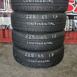 225 65 17 SET 4 CONTINENTAL INSTALADAS