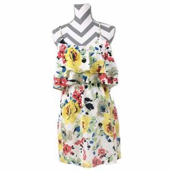 P • Luca Milano Flounce Floral Mini Dress - Size L