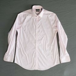 LAUREN RALPH LAUREN Men's Slim Fit Performance Stretch Dress Shirt (16.5|34/35) Pink