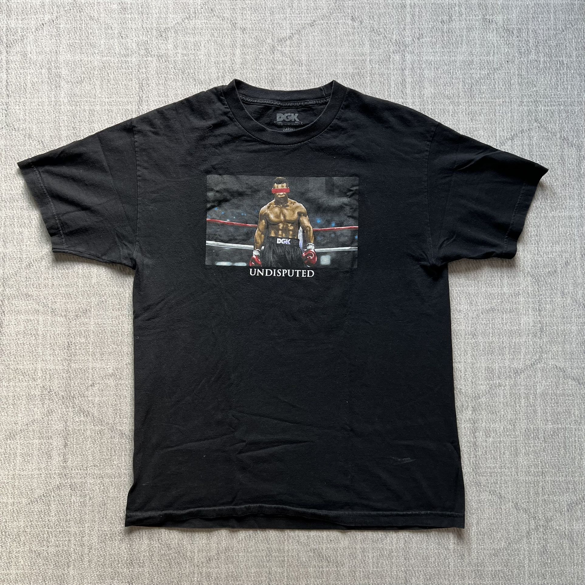 DGK Dirty Ghetto Kids Men’s Black Iron Mike Tyson Undisputed Boxing Shirt LARGE