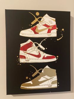 Air Jordon 1s Wall Art