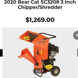New ECHO Bearcat Tree Branch Chipper Model # SC3208