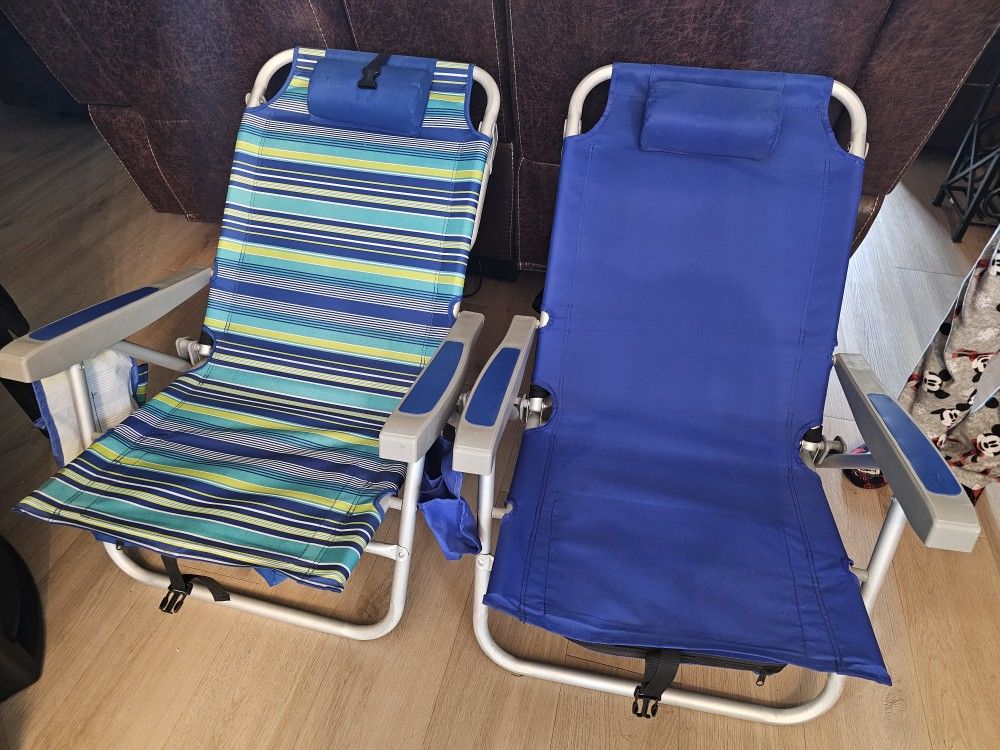 Backpack Beach Chairs $30 each