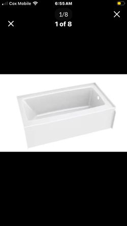 60 in. x 32 in. Alcove Deep Soaking Bathtub