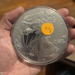8 Oz  Silver Walking Liberty Coin 2003