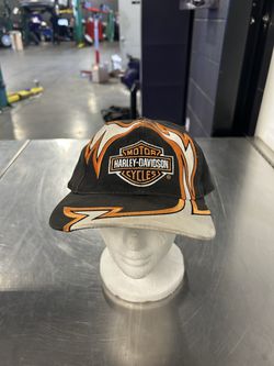 Vintage Y2K Harley Davidson Hat Strapback American Needle Jagged Edge Shockwave