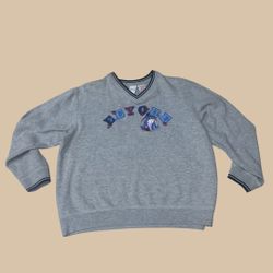 🌟 Vintage Disney Eeyore Sweatshirt — Y2K Embroidered Varsity Style (XL)
