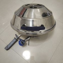 Magma A10-215 Marine Kettle Portable Gas Grill - Stainless Steel BBQ for Boats 