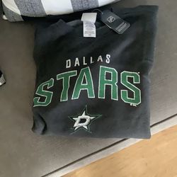 Dallas stars nhl team mens crewneck sweater size large color gray new with tags