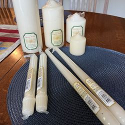 Large Stock Vanilla Scented Pillar Candles made by Candle-Lite