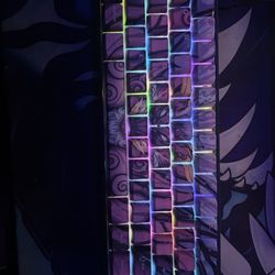 Modded Alpherior Keys Hayabusa Oni Dragon Blue Keyboard