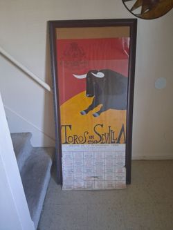 Toros en Sevilla 1996 Framed Bullfighting Poster