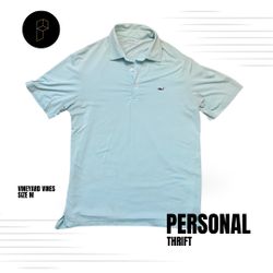 Vineyard Vines Men’s Polo Shirt Size Medium Blue Green