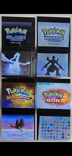 Nintendo 3DS 128gb memory Teal Console Pokemon Bank Transport Games
