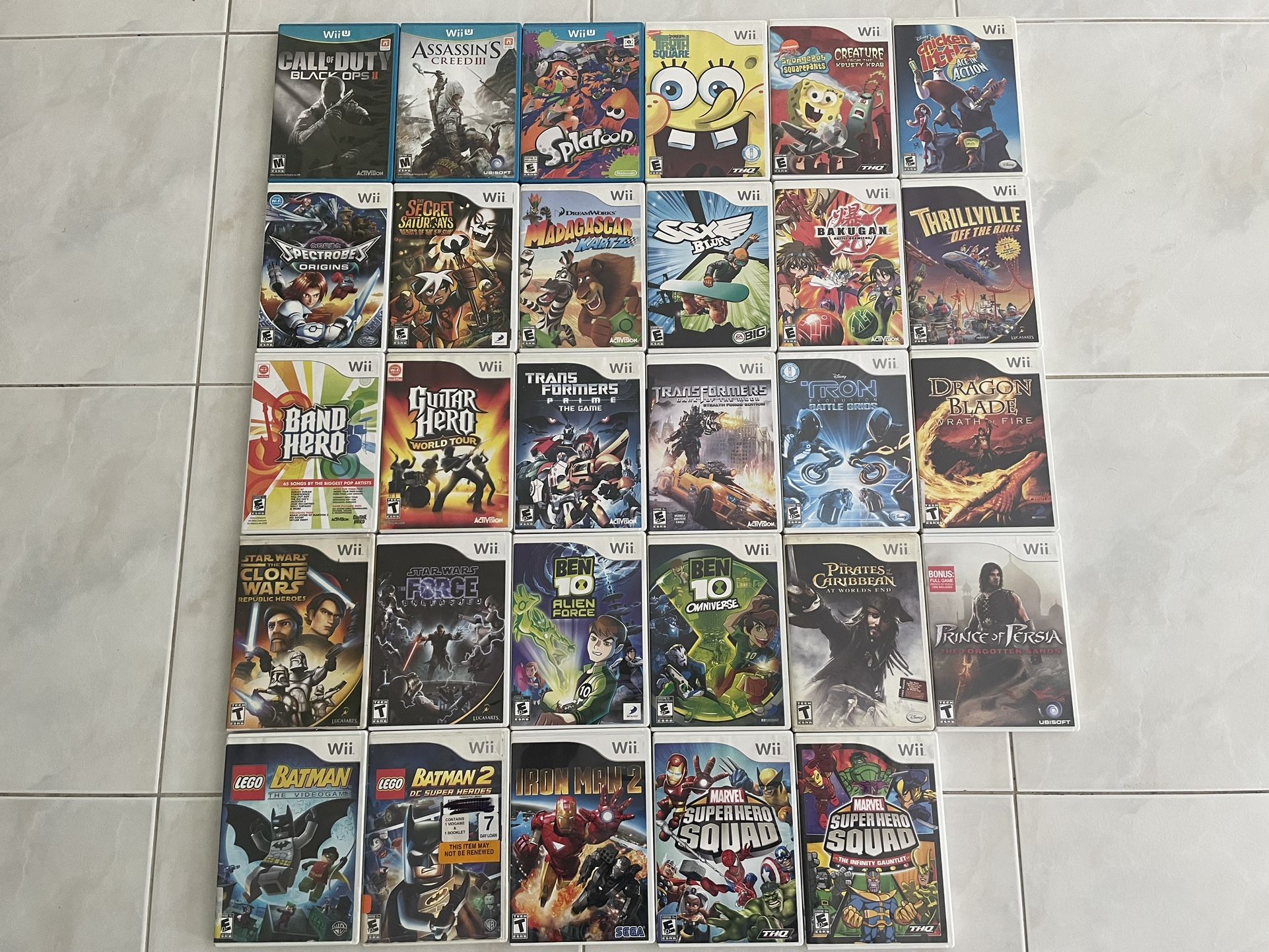 Used Nintendo Wii/Wii U Video Games