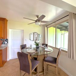 Glass Round Dining Set — Table + 4 Chairs (Great Condition)