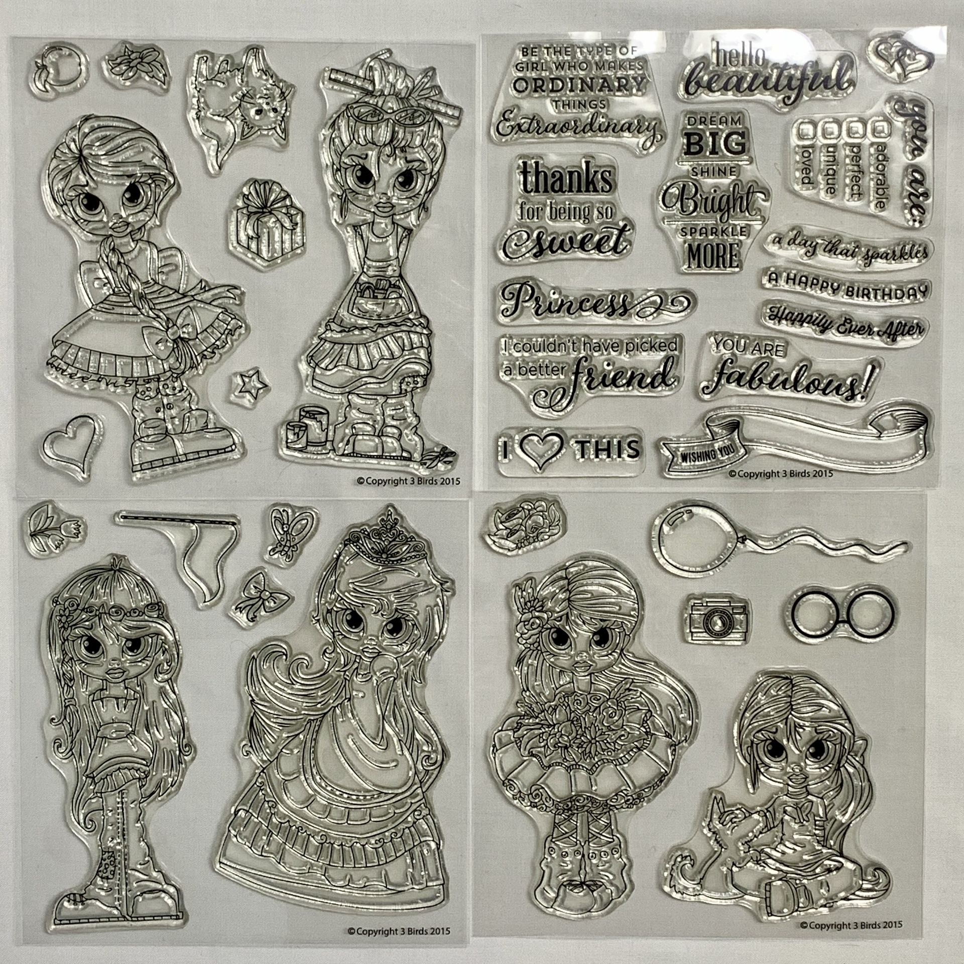 3Birds Studio “Girl” Stamps.