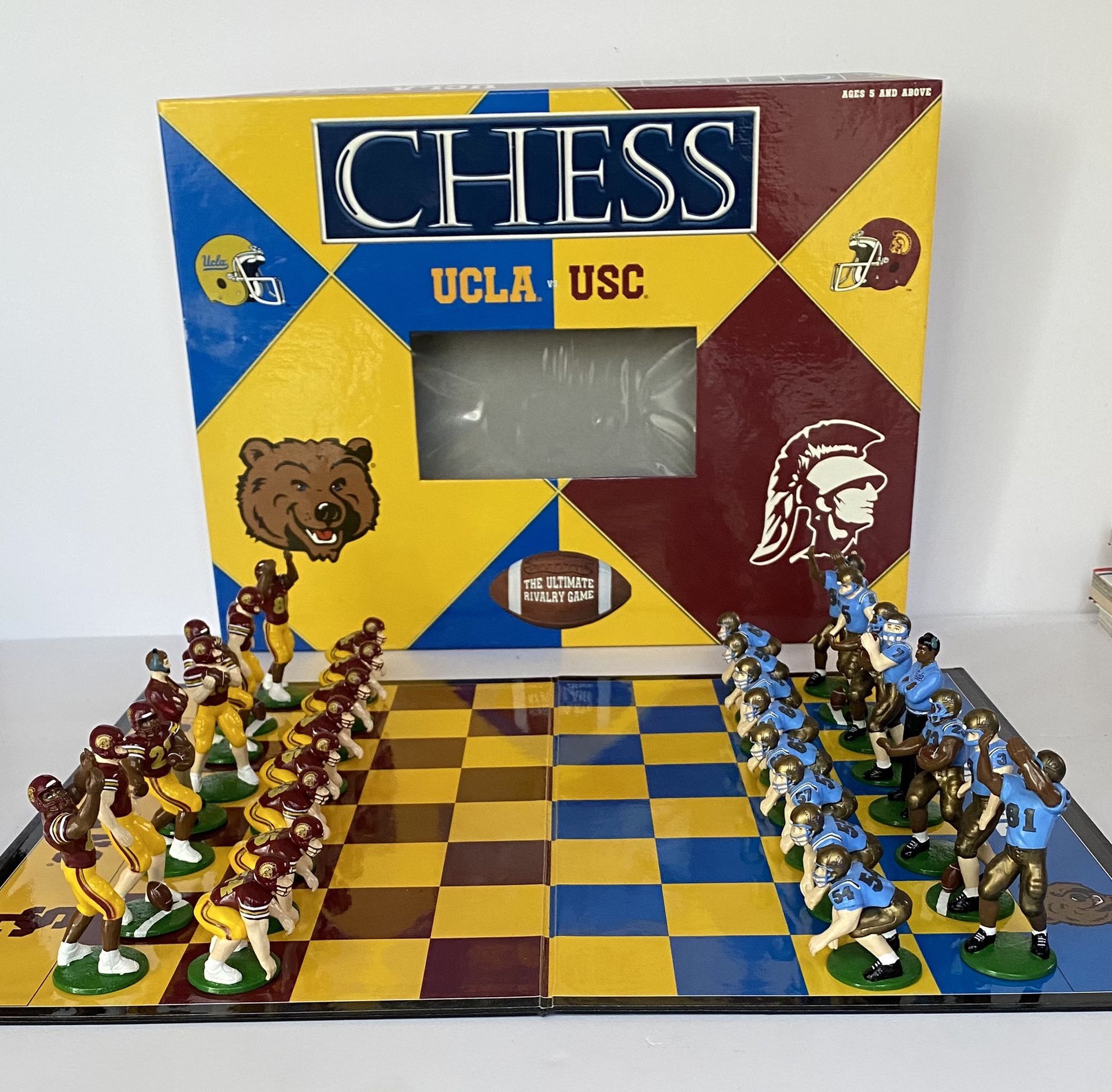 UCLA Vs USC Chess Set Pre Owned