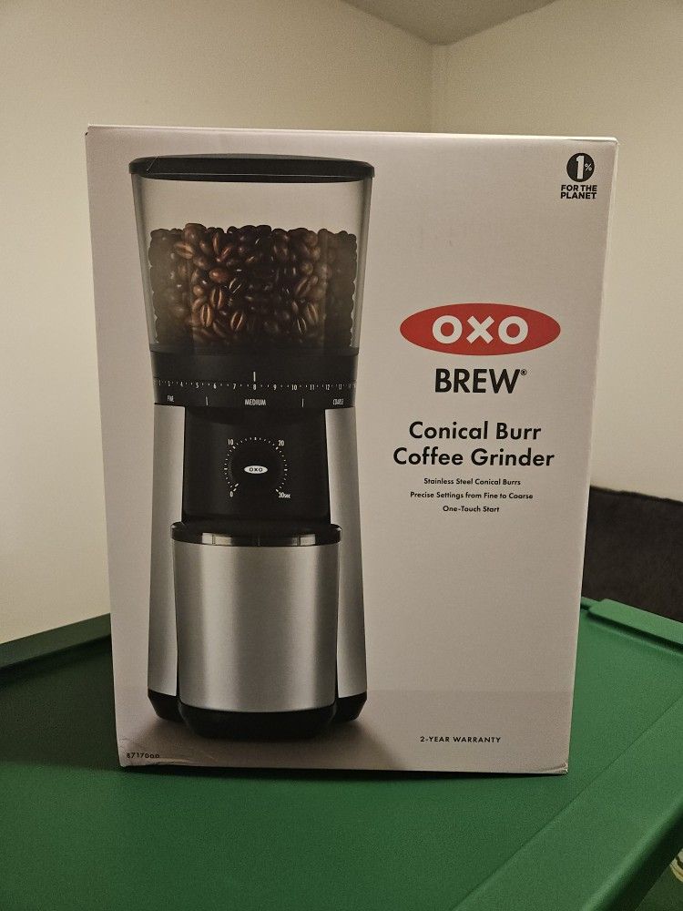 Oxo Brew Conical Burr Coffee Grinder, Model (contact info removed)