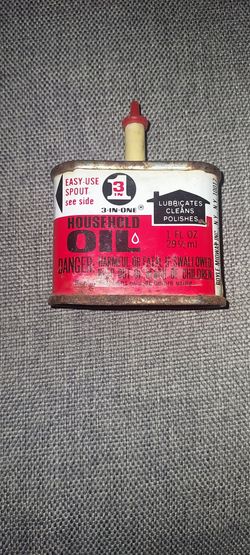 Old three and one oil can