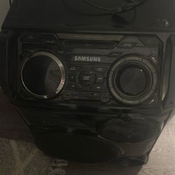 A Black Samsung Stereo 