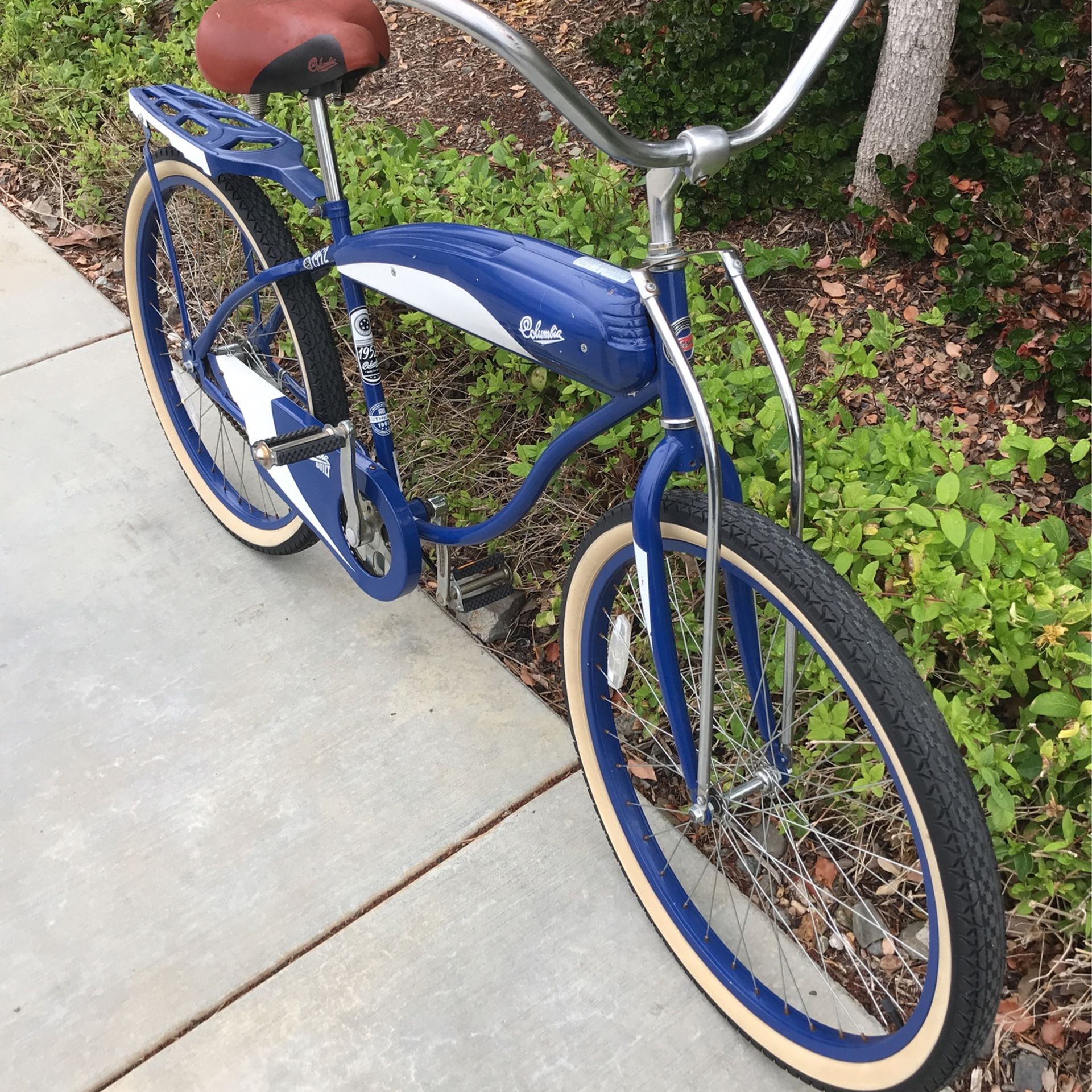26” Columbia Built 1952 Mens Royal Blue Beach Cruiser for Sale in