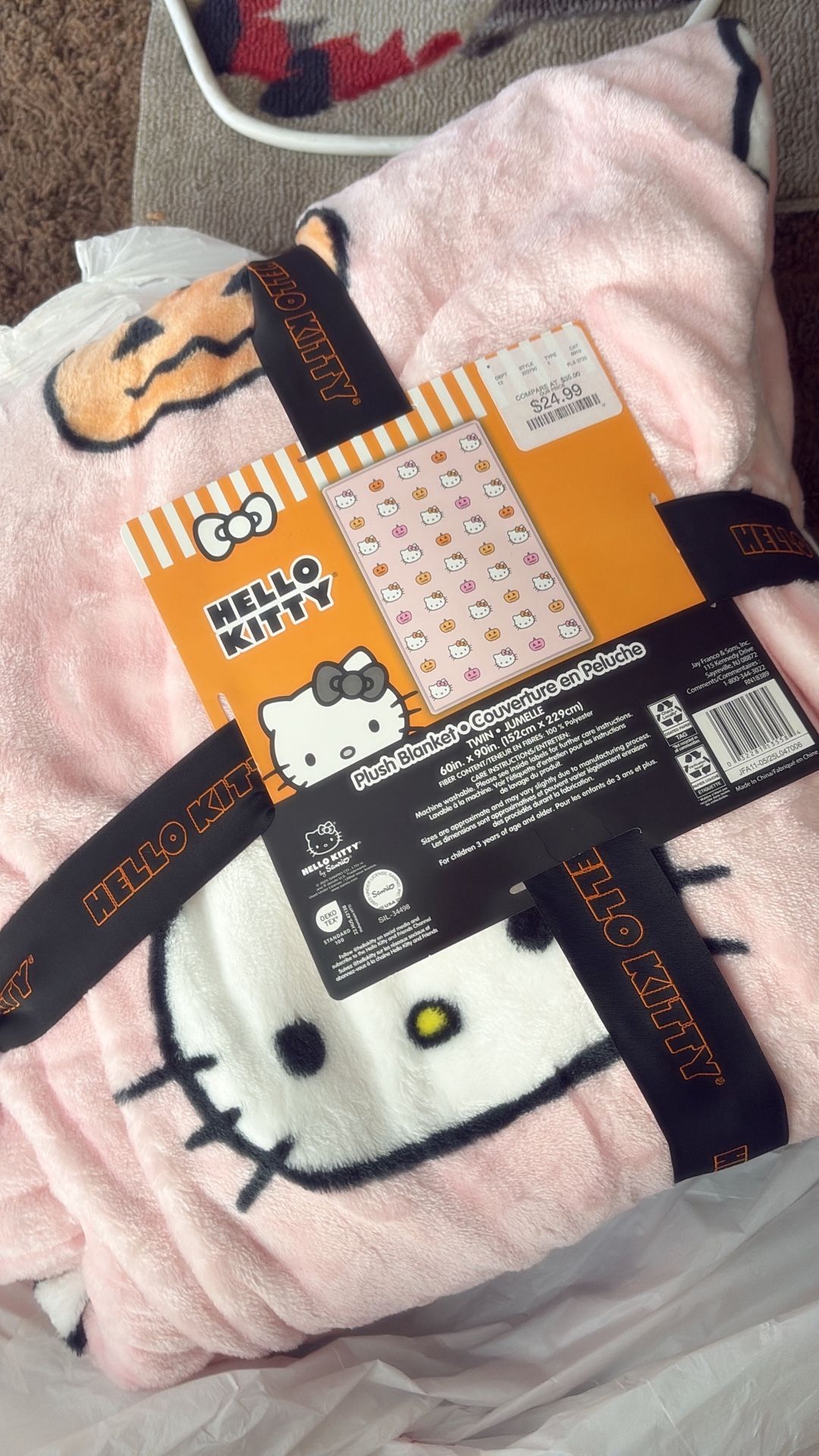 Hello Kitty Halloween Blanket