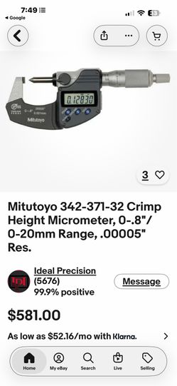 Mitutoyo micrometer in great condition