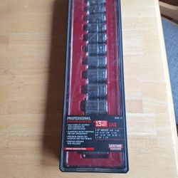 ICON #S3DS-13 1/2in Drive SAE Professional Deep Socket Set 13pc