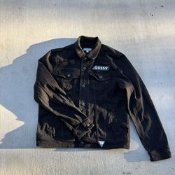 XL Guess Denim Jacket With Embroidery