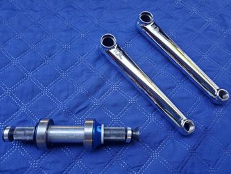Profile Racing No Boss Race 175mm Chrome Crankset/Mid Bottom Bracket $250