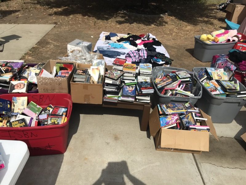 HUGE YARD SALE CDS DVDS AUDIO BOOKS & more