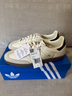 NWT Adidas Samba OG Women’s Sneakers in Off White / Wonder White / Aurora Coffee (Size 8.5)